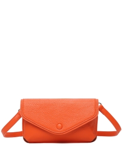 Fashion Envelope Clutch Crossbody Bag Q24119 ORANGE